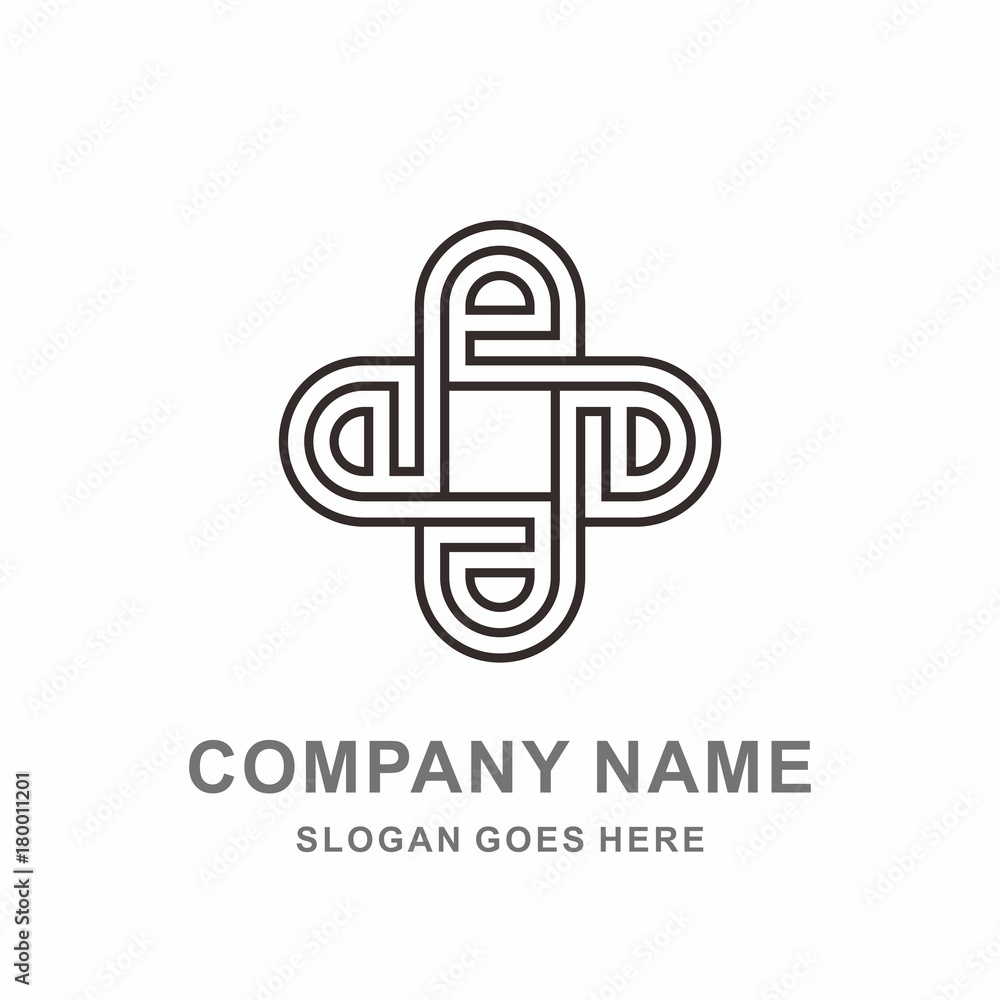 Geometric Square Cross Pattern Flowers Morocco Interior Motif Decoration Business Company Stock Vector Logo Design Template Geometric Square Cross Pattern Flowers Morocco Interior Motif Decoration Business Company Stock Vector Logo Design Template