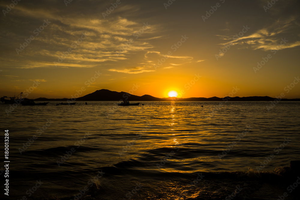 Ganghwa Island's beautiful beach and sunset scenery Ganghwa Island's beautiful beach and sunset scenery