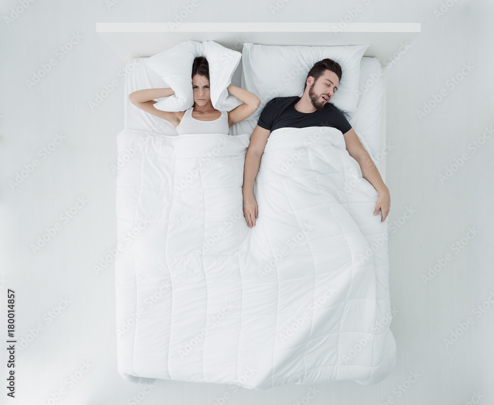 Fotografia Sleeping with a snorer