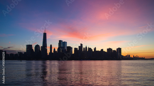 New York at sunrise from Jersey City © Edward