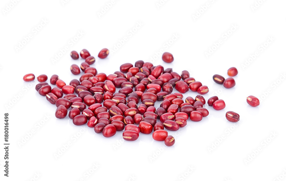 red beans isolated on the white background red beans isolated on the white background
