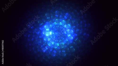 3D rendering abstract fractal light background