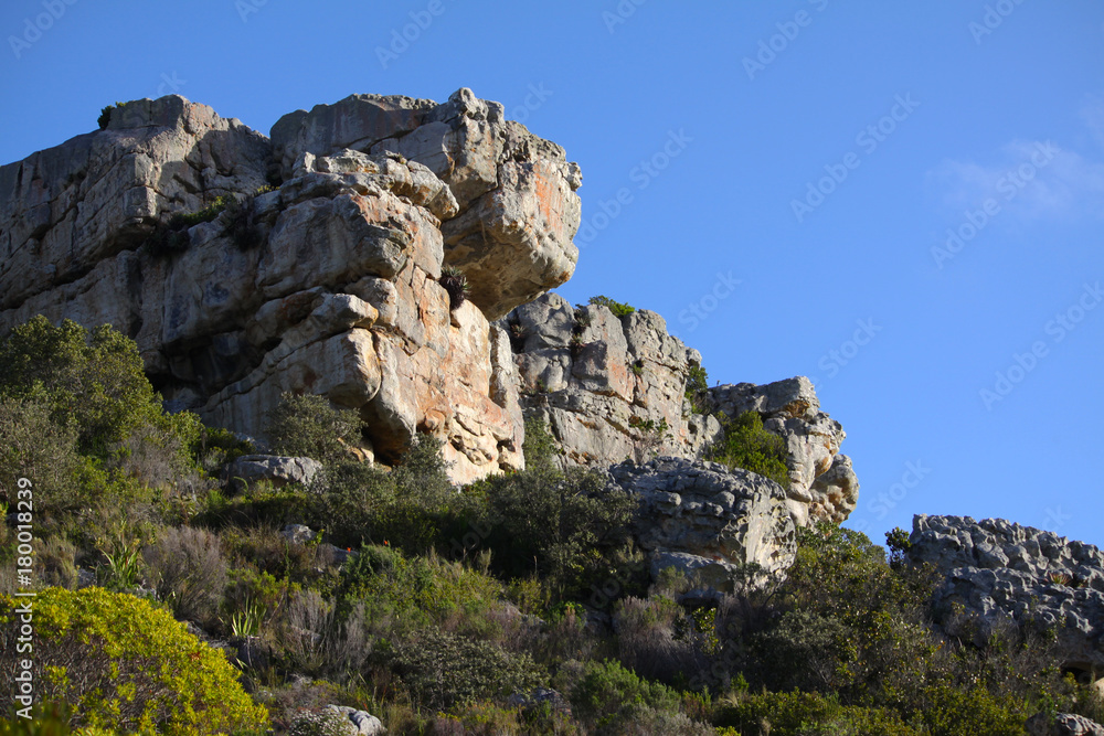 mountain rock outcrop