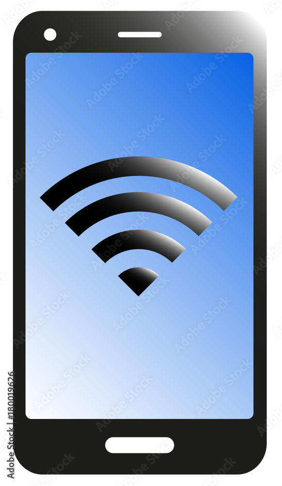 smart phone, tablet wireless network signal icon smart phone, tablet wireless network signal icon