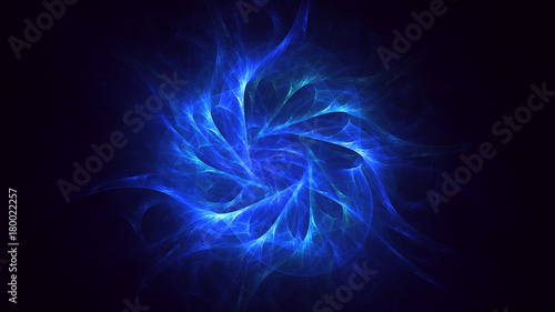 3D rendering abstract fractal light background