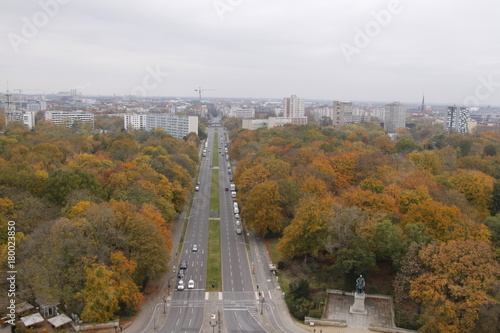 Avenue du parc du Tiergarten à Berlin