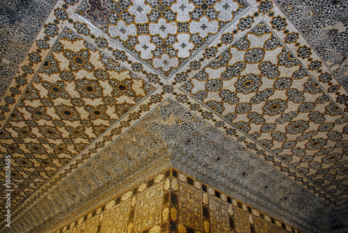 India jaipur amber fort ceiling