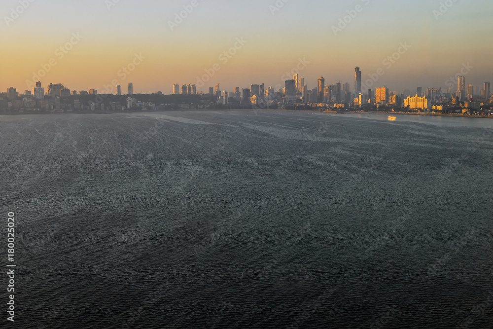 India Mumbai bombay skyline shore