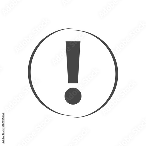 Exclamation mark sign icon, Alert icon