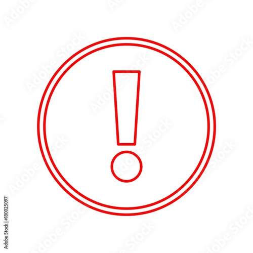 Exclamation mark sign icon, Alert icon
