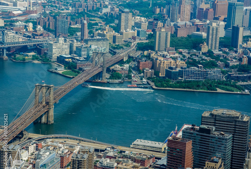 Fototapeta Naklejka Na Ścianę i Meble -  Aerial view at New York City, USA
