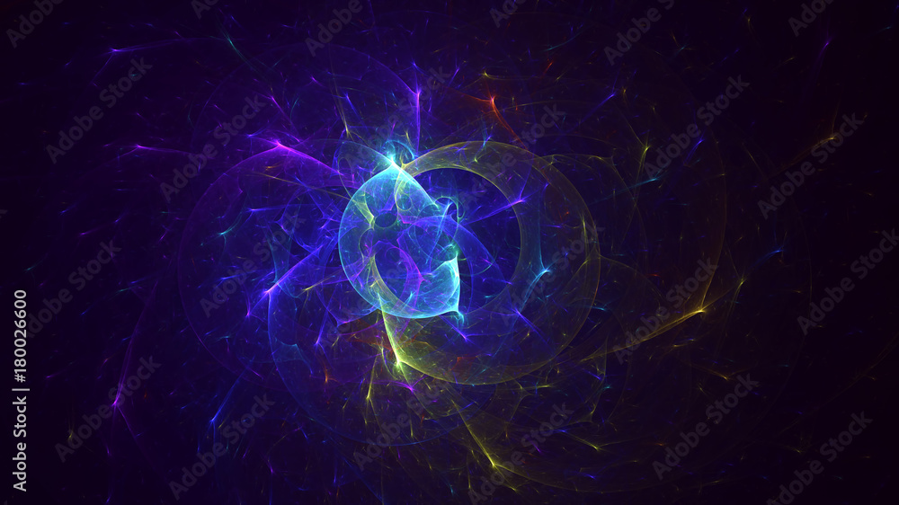 3D rendering abstract fractal light background 3D rendering abstract fractal light background