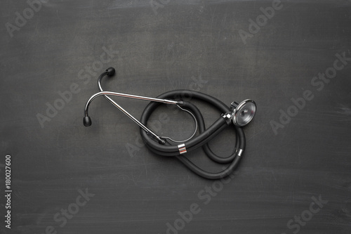 Black stethoscope