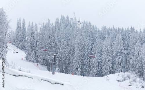Ski slope and lift © sarenac77