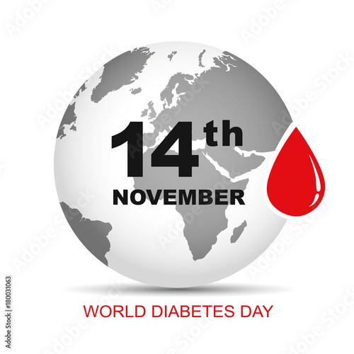 14 november world diabetes day graue erdkugel
