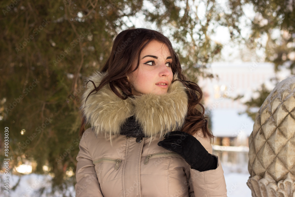 Amazing cute woman in winter Amazing cute woman in winter