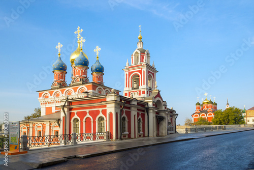 The Church of St. George on Varvarka street near the Zaryadye park and Red square