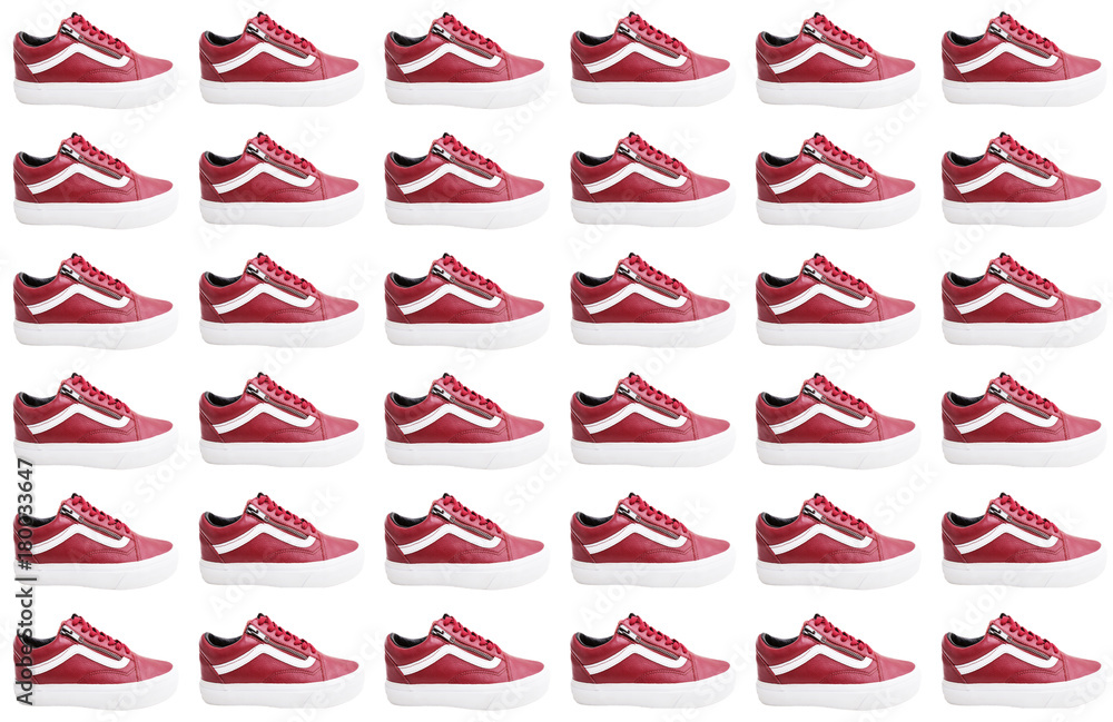 Seamless pattern of red shoes. Perfect for wrapping paper, textile printing, interior decoration Seamless pattern of red shoes. Perfect for wrapping paper, textile printing, interior decoration