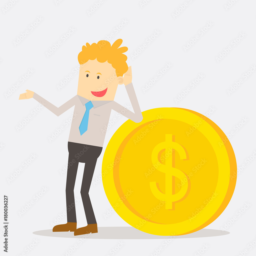 smart success businessman cartoon character vector design smart success businessman cartoon character vector design