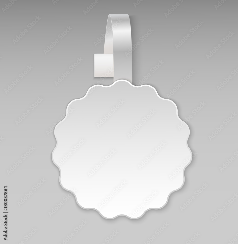 Vector blank white round shape paper plastic advertising shop price wobbler front view. Stickers for your best new goods offers, best choice, number one, hot price, quality. Vector illustration. Vector blank white round shape paper plastic advertising shop price wobbler front view. Stickers for your best new goods offers, best choice, number one, hot price, quality. Vector illustration.