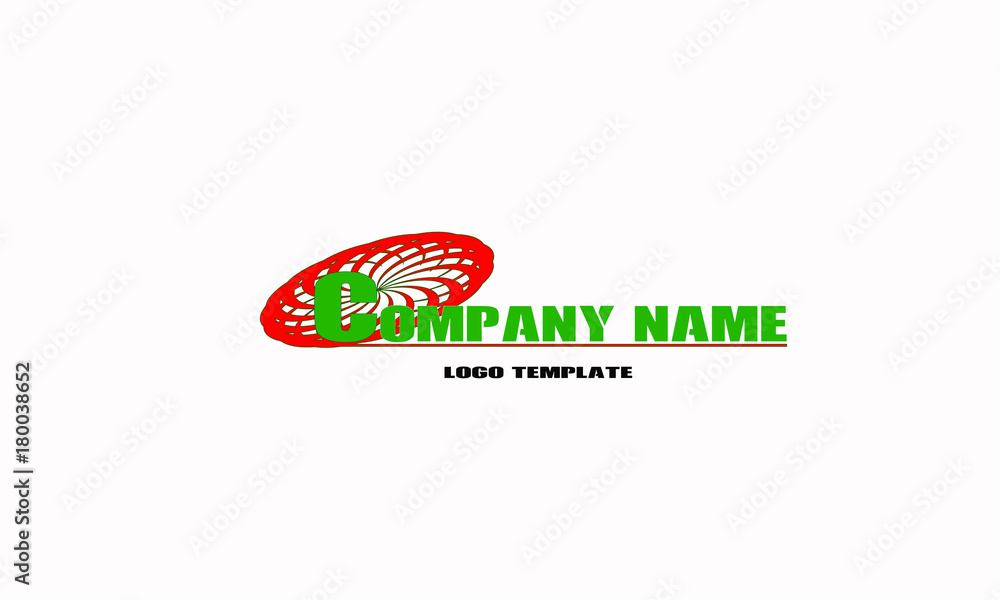 Logo Template red green color Logo Template red green color