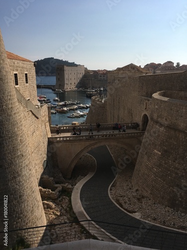 Ancient city wall of Dubrovnik, Croatia