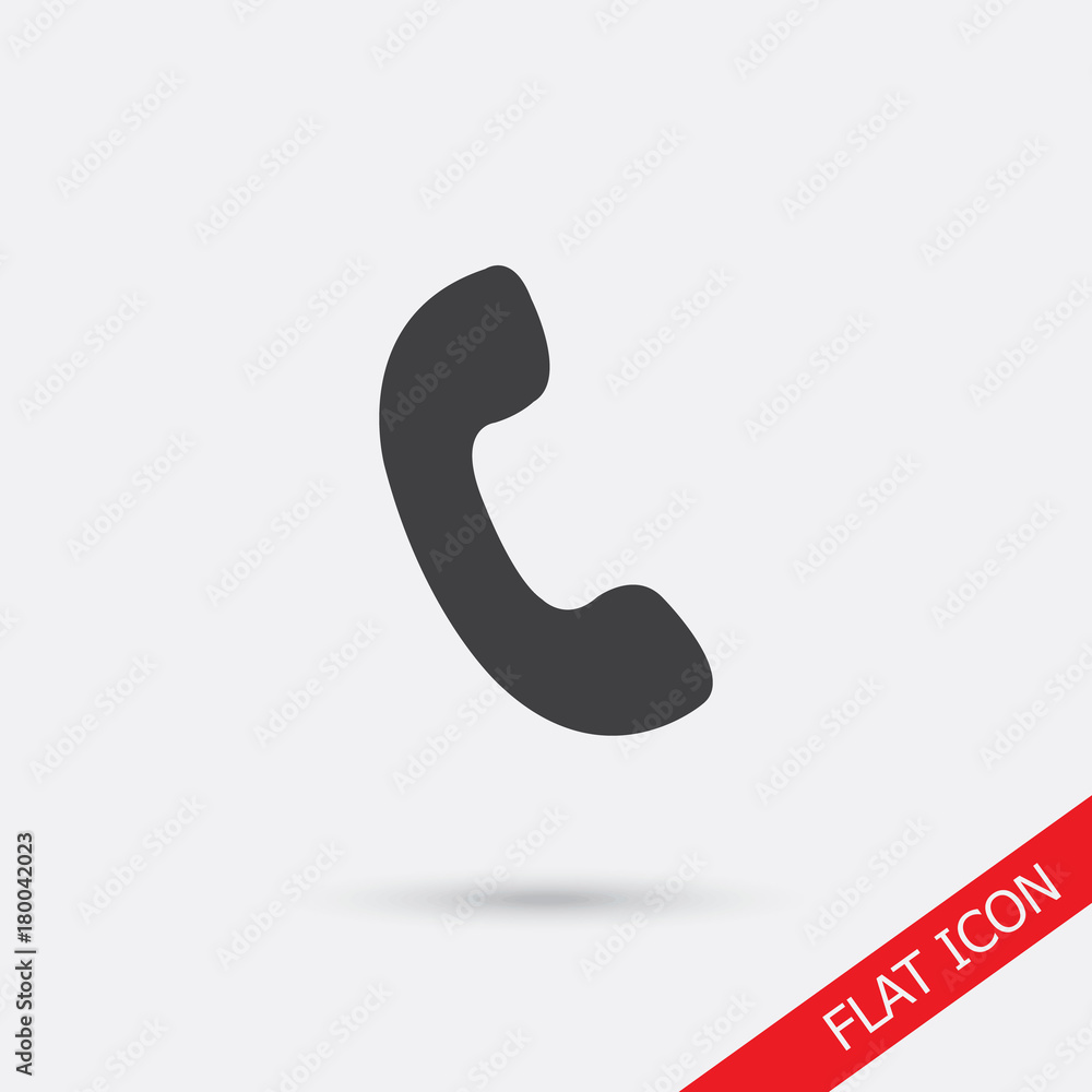 Telephone receiver vector icon. phone icon. Telephone receiver vector icon. phone icon.