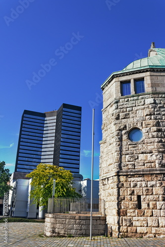 Obraz na płótnie Essen, Synagoge und Rathaus w salonie