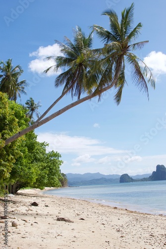 Relaxing spot at Las cabanas in the Palawan island  Philippines