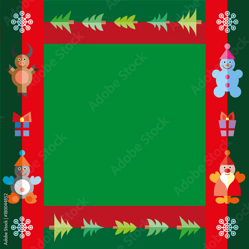 Christmas card illustration.