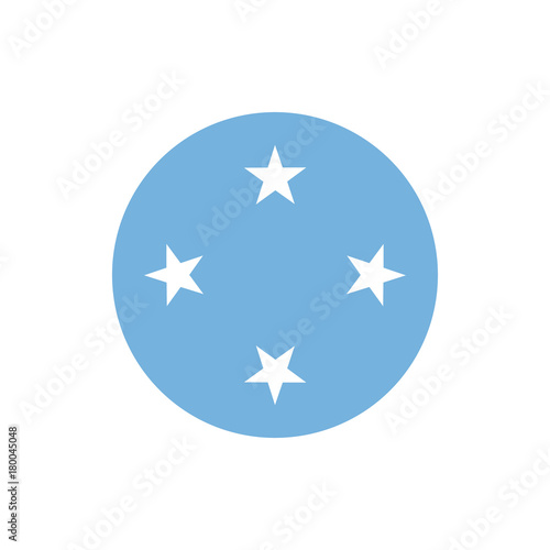 Federated States of Micronesia flag, official colors and proportion correctly.