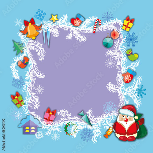 Christmas card illustration.