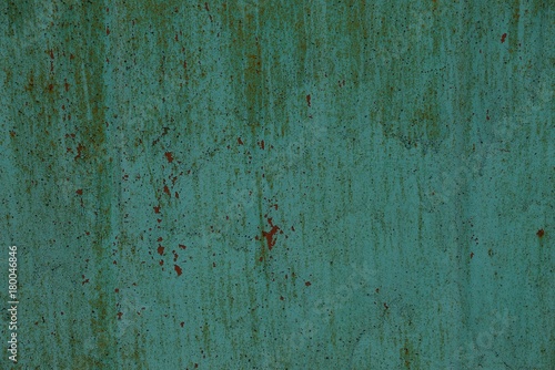зелёная железная текстура из грязной стены