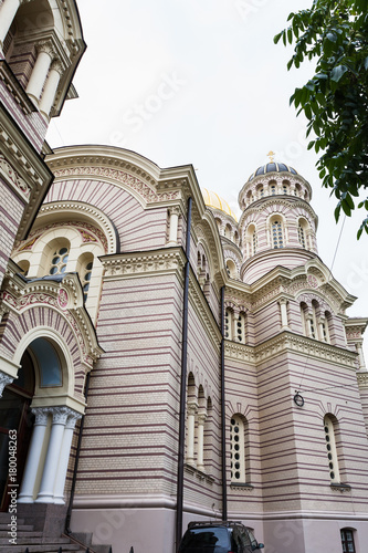 towers of Nativity of Christ Cathedral in Riga photo