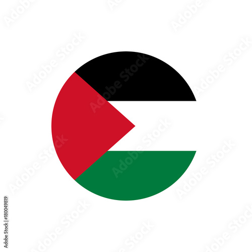 Palestinian Territories flag, official colors and proportion correctly.