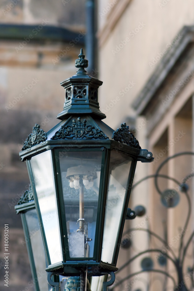 Close up old lamp