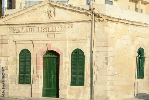 Sea water distilling plant  built 1881. Sliema  Malta.