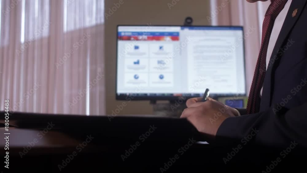 Director signs the contract with the new employee. Head of the company signs the document Director signs the contract with the new employee. Head of the company signs the document