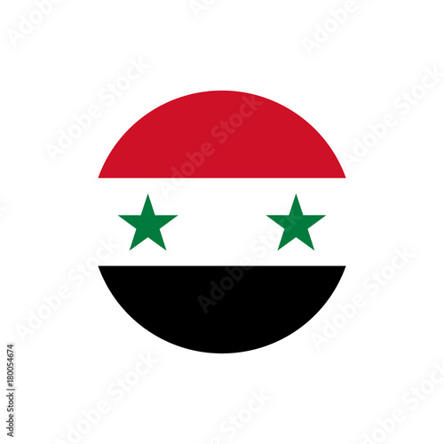 Syria flag, official colors and proportion correctly. National Syrian flag. Vector illustration