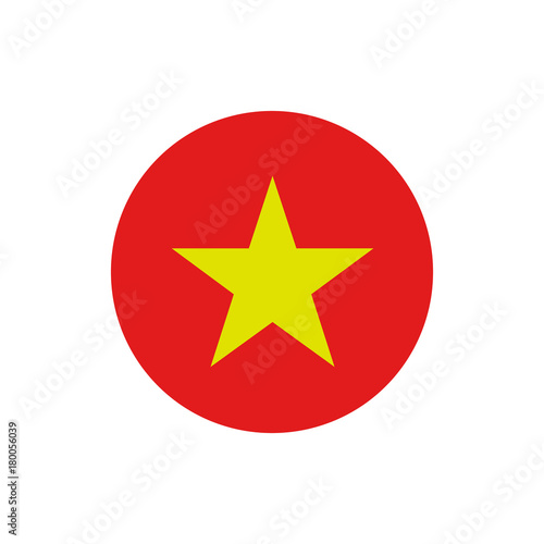 Vietnam flag, official colors and proportion correctly. National Vietnamese flag. Vector illustration