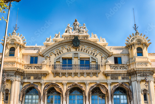 Port authority building in Barcelona, Catalonia, Spain