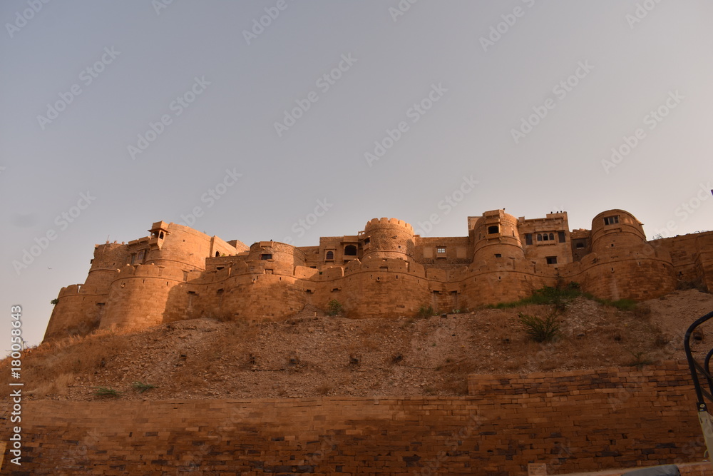 ancient historical building inside of the jaisalmer fort jaisalmer rajasthan india