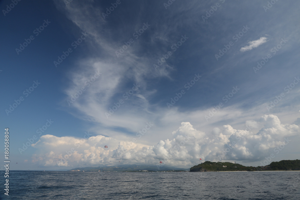 Cloudy sky of Boracay