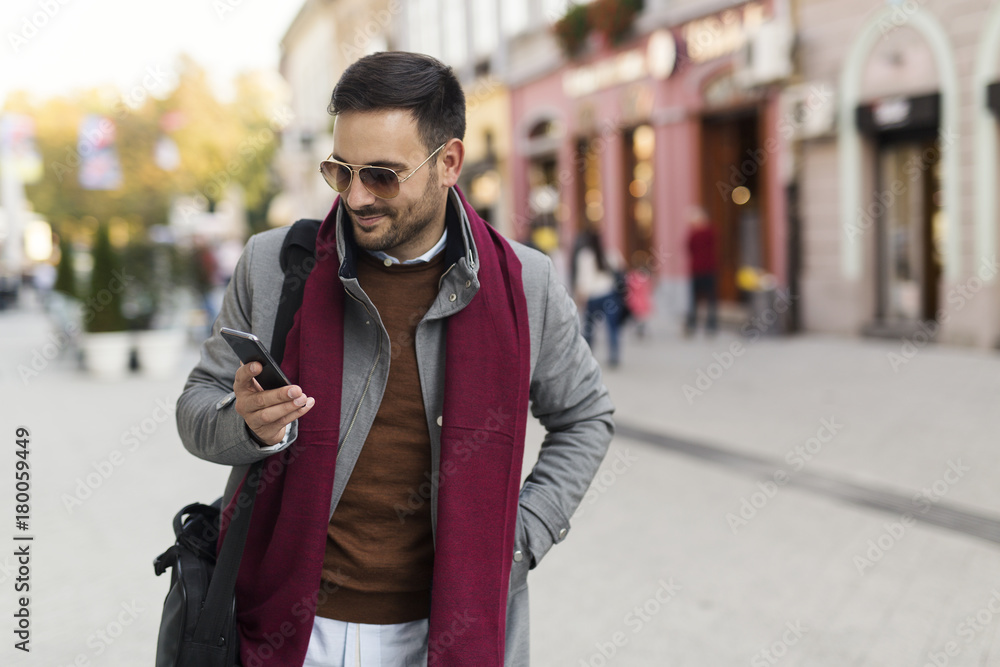 Businessman on the street