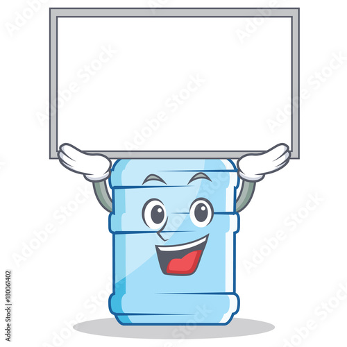 Up board gallon character cartoon style
