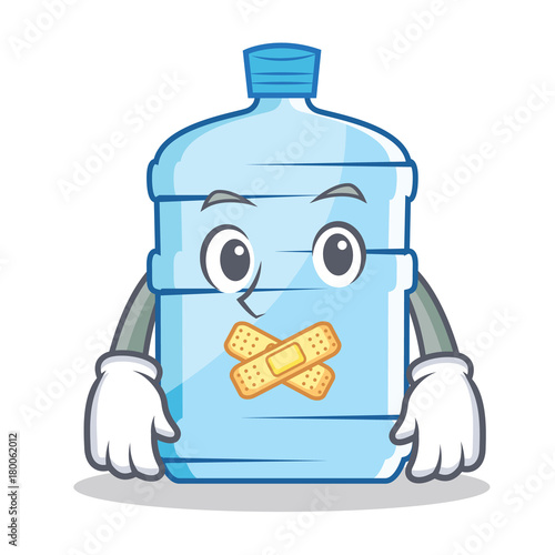 Silent gallon character cartoon style