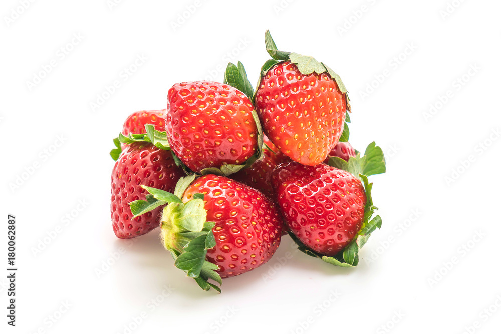 fresh strawberry on white background fresh strawberry on white background