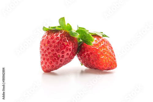 Wallpaper Mural fresh strawberry on white background Torontodigital.ca