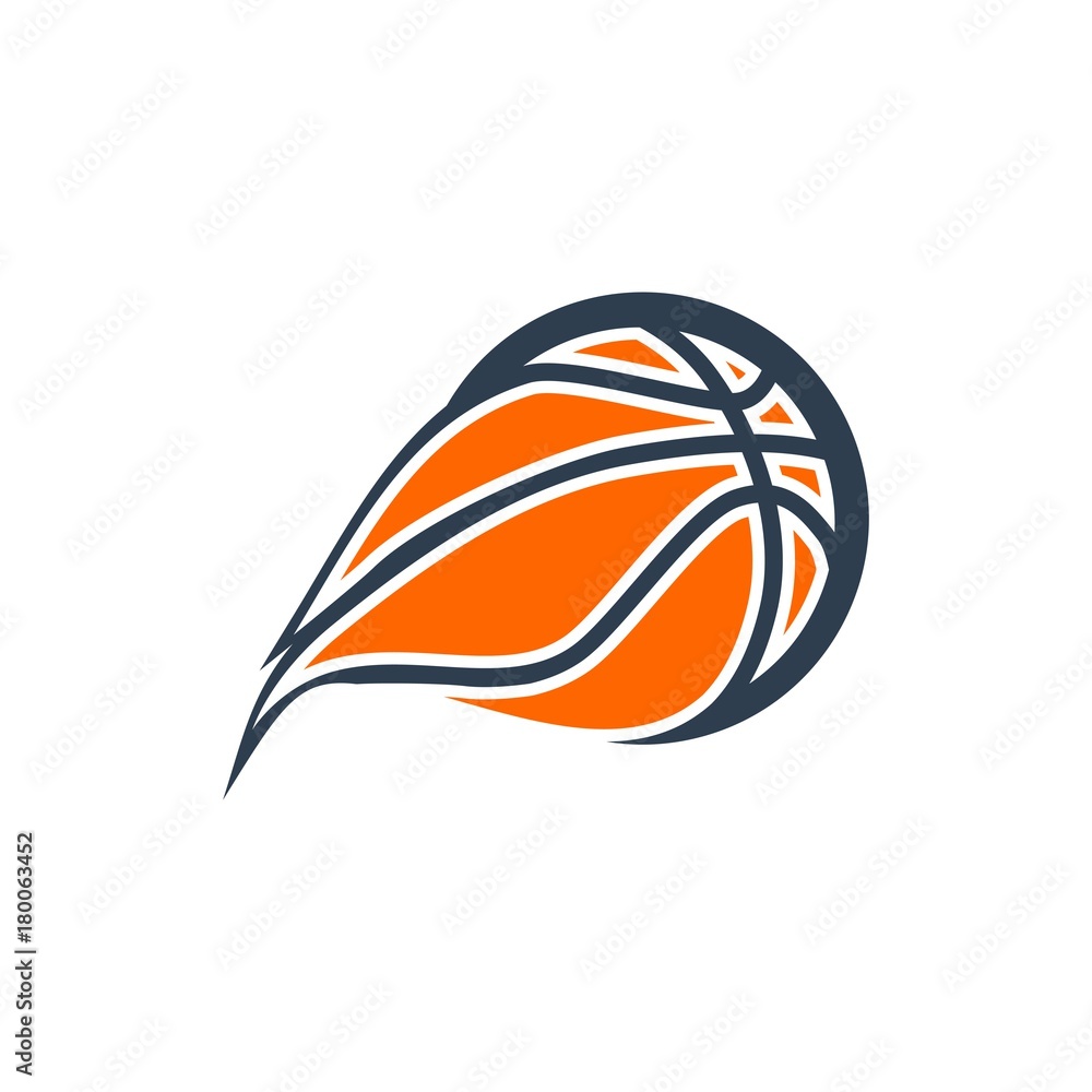 Fototapeta premium unique basketball logo. editable. vector