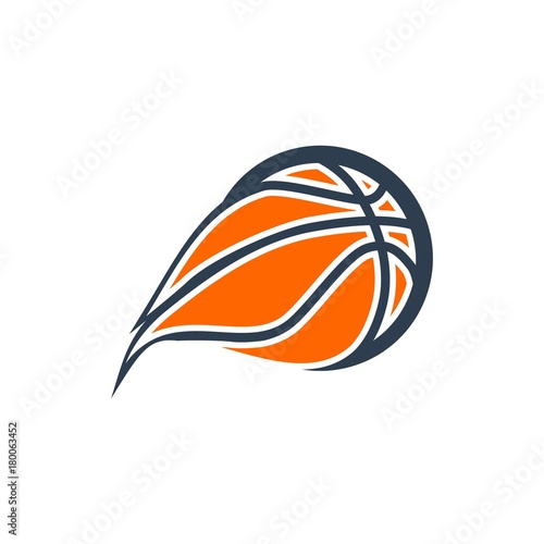 unique basketball logo. editable. vector